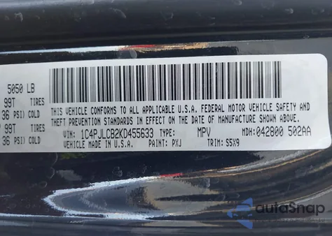 2019 Jeep Cherokee Latitude Fwd из США, поврежденный, VIN 1C4PJLCB2KD455633